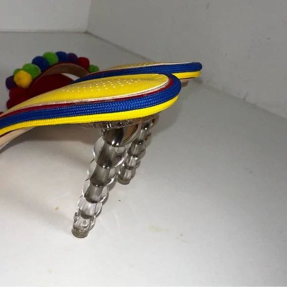 Azalea Wang, 8.5, Colorful Pom-Pom Heels - Picture 5 of 10